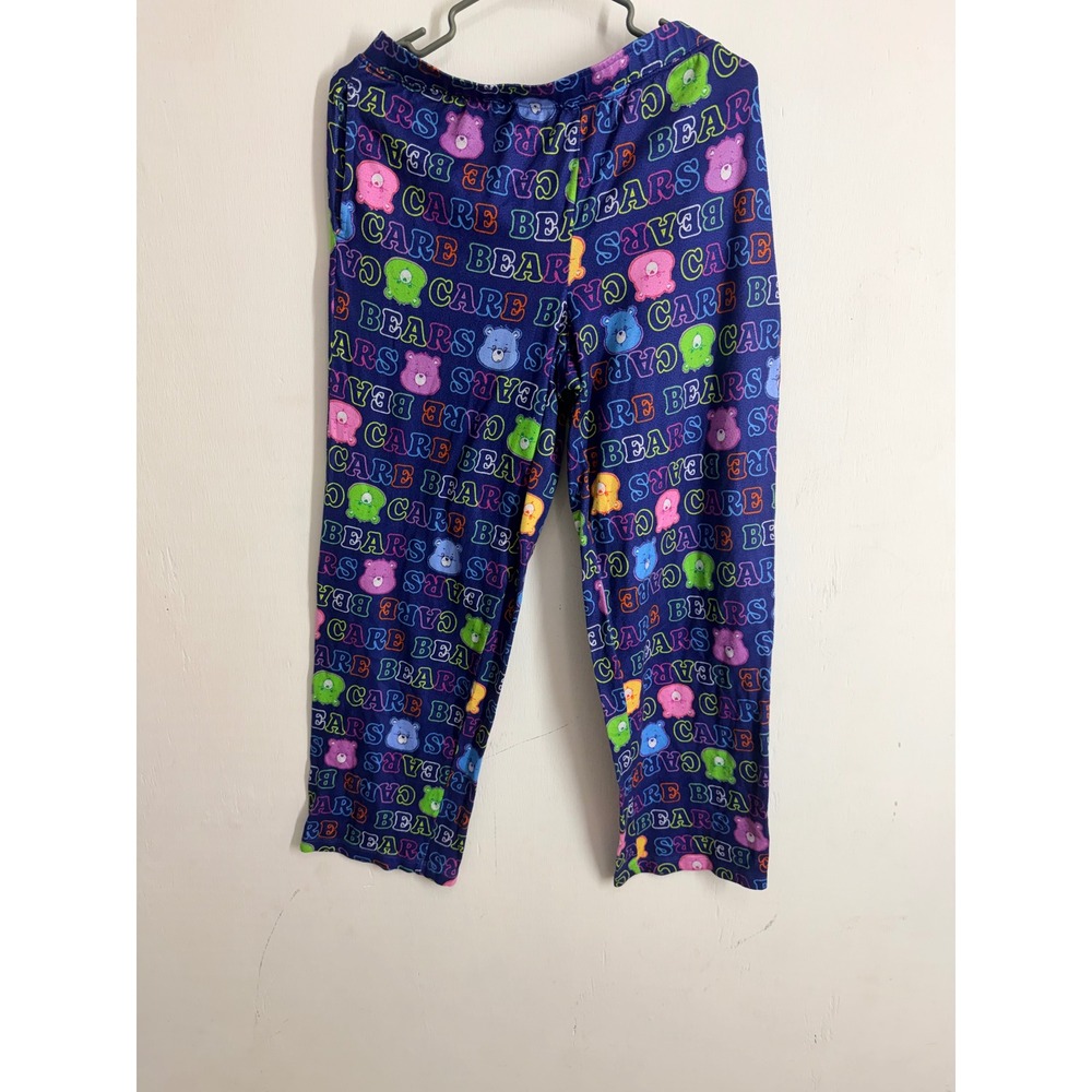 Care Bears Pajama Pants Womens Medium Purple All Over Print Sleepwear Loungewear